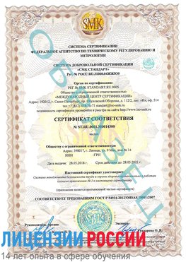 Образец сертификата соответствия Кодинск Сертификат OHSAS 18001